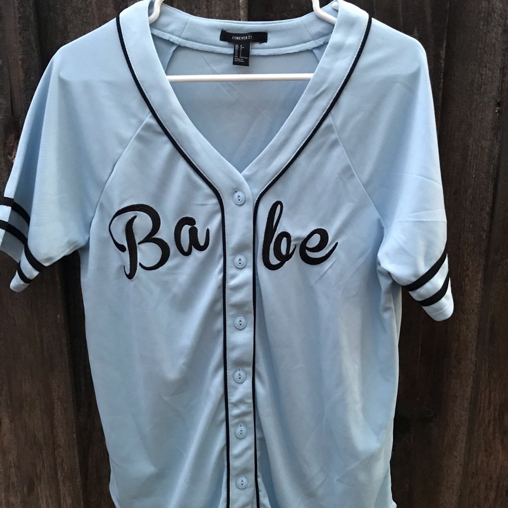 Forever 21 Oversized Babe Jersey